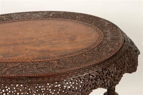 Anglo Indian Finely Carved Rosewood Side Table For Sale At 1stdibs Anglo Indian Table Indian