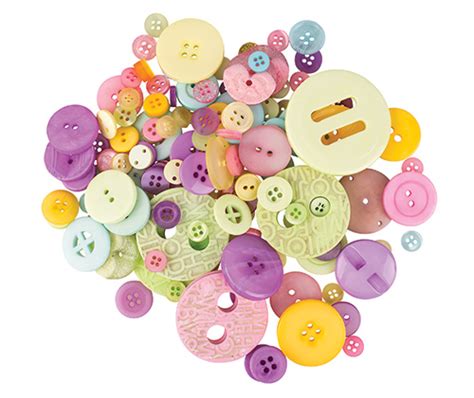 Basics Buttons Pastel 600g Approx 1400pcs Growing Child