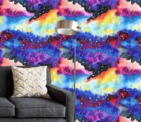 Buy Watercolor Modern Galaxy Pattern D Non Pvc Self Adhesive Peel