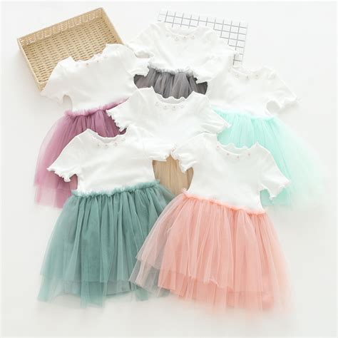 Girls Dress 2017 Girls Clothes Summer Kids Party Dress Lace Baby Girl