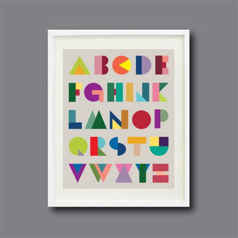 Abc poster alphabet print 123 wall art print set of 2 | etsy. 12 best alphabet prints for the nursery from Etsy