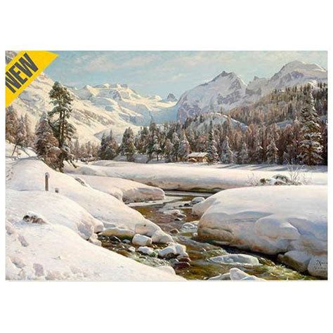 ジグソーパズル・d Toys・77417 Mo06 Peder Mork Monsted Winter Landscape In Switzerland Near Engadin 1000