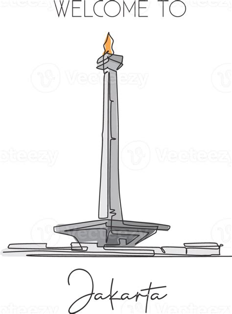 Drawing Monas Jakarta Tower Clipart Drawing Illustrat Vrogue Co