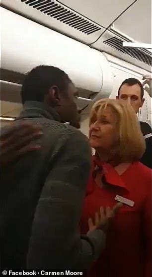 Shocking Moment Aggressive Passenger Hits A Female Flight Attendant In