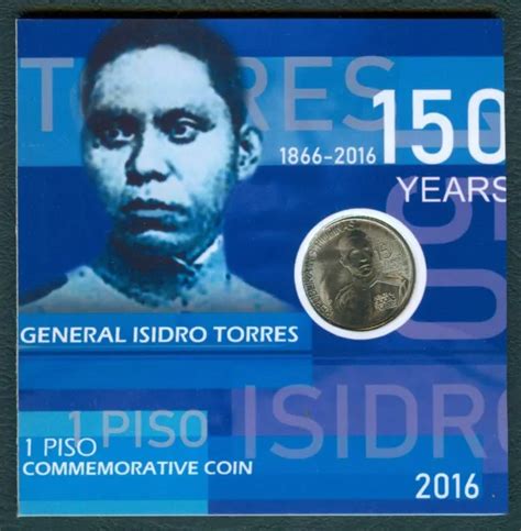 2016 Philippine Piso Isidro Torres 150 Years Birth Anniv Commemorative Coin 13 50 Picclick