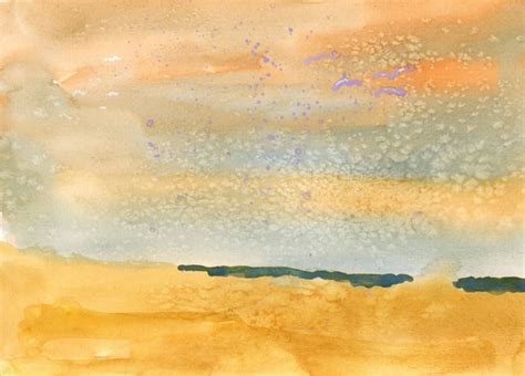 Semi Abstract Landscape Watercolour Painting By Paintingsbysimon