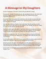 Letter To My Daughter Quotes. QuotesGram