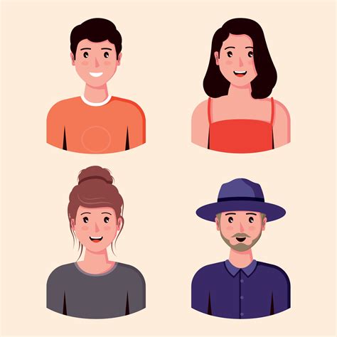 Flat Characters Collection 2853248 Vector Art At Vecteezy