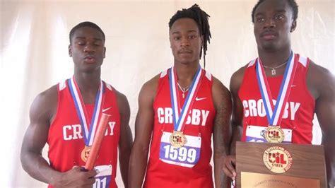 Crosby Boys 4x100m Champions 5a Uil Track And Field Championship