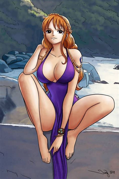One Piece Nami Purple Dress Hot Sex Picture