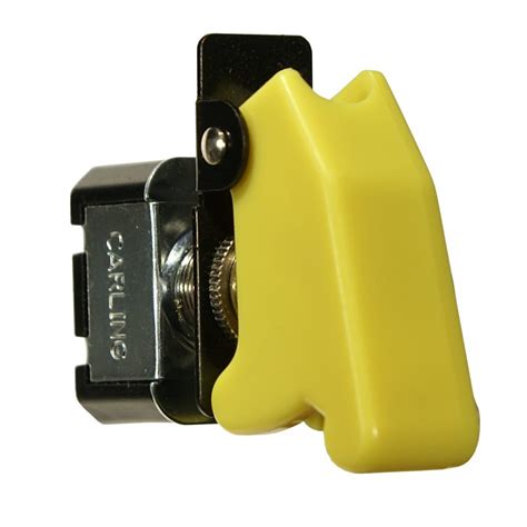 Toggle Switch Guard Yellow Plastic Spring Loaded Steinair Inc