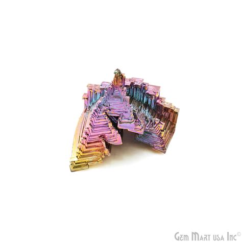 Bismuth Crystal Rainbow Bismuth Xxl Crystal Cluster Display Specimen M