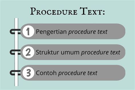 Foto Procedure Text Pengertian Struktur Umum Dan Contohnya