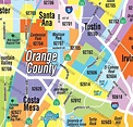 Orange County Zip Code Map Zip Codes Colorized Otto Maps | Images and ...