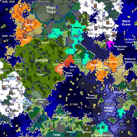 This Is The Only Known Seed With All Biomes And 2 Of Every Structure