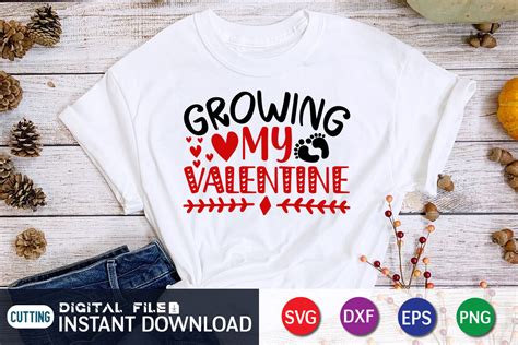 Growing My Valentine SVG By FunnySVGCrafts | TheHungryJPEG