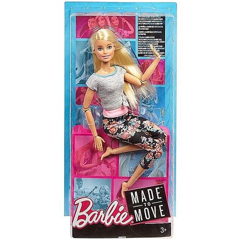 Mattel Doll Barbie Made To Move Doll Blond Ftg80ftg81