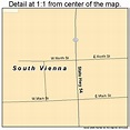 South Vienna Ohio Street Map 3973796