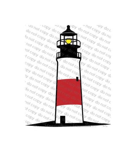 Lighthouse Svg File Cricut Design Space Silhouette Vinyl Iron Etsy