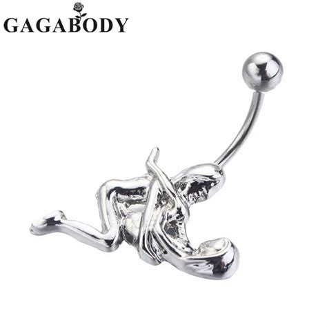 2017 Newest Navel Rings Sexy 14g Dangle Belly Ring Navel Bar Body Piercing Jewelry 1pc Belly