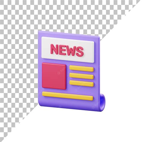 Premium Psd News 3d Illustration