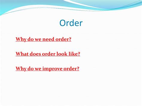 Ppt Unit 3 Order Powerpoint Presentation Free Download Id2356401