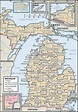 Michigan Map With County Lines And Cities - Daveen Francisca