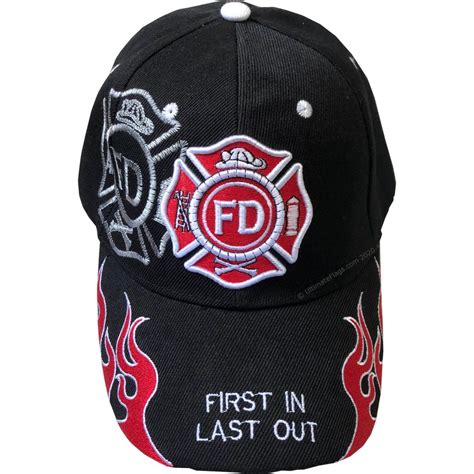 Fire Department Flame Cap First In Last Out