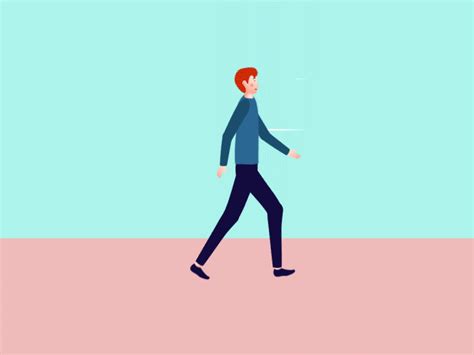 Walking Man Animation Testing By Icey Le On Dribbble