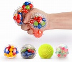 Amazon.com: Fansteck Stress Balls for Kids, [4 Pack] Stress Relief Ball ...