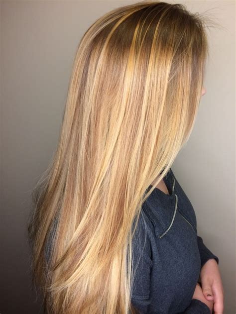 Honey Blonde Golden Blonde Long Hair Balayage Blonde In 2019