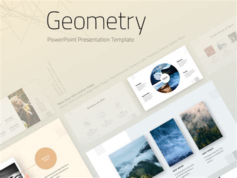 Geometry Powerpoint Template By Templatemonster On Dribbble