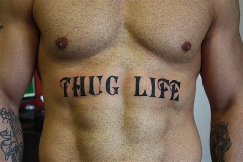 Kadıköy Tattoo Dövme And Piercing Studyosu Thug Life Tattoo Dovmesi