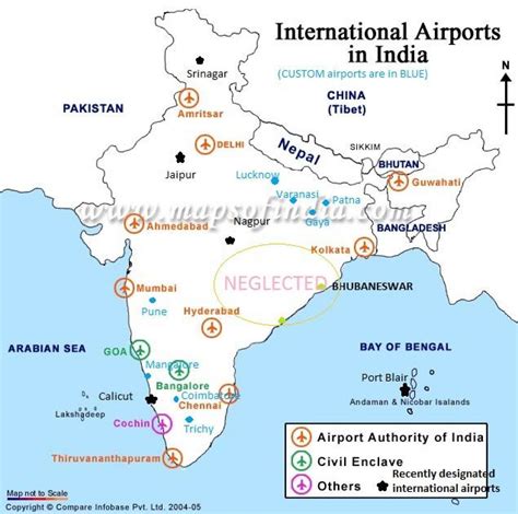 India Map With International Airport United States Map Images And