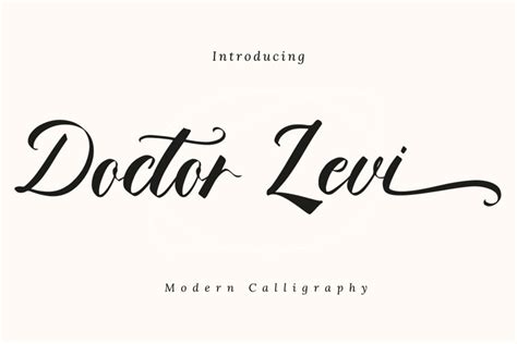 Doctor Levi Modern Calligraphy