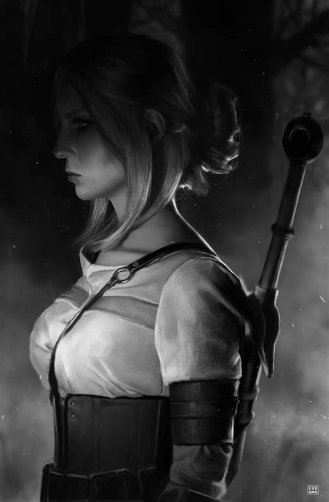 The Witcher Ciri Portrait Created By Dave