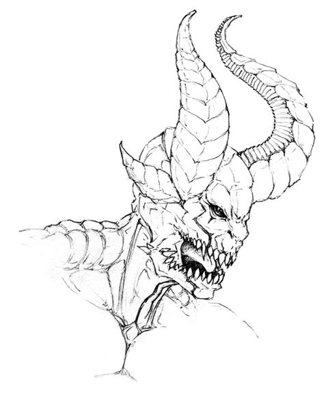 Demon Sketch By Diotb77 On Deviantart