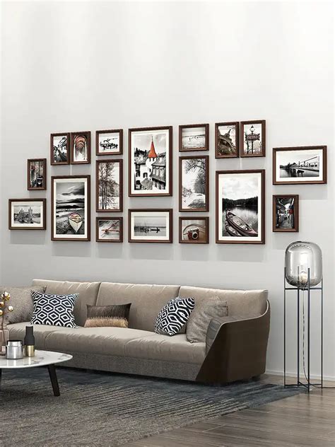 2019 Large Living Room Decor Wall Hanging Photo Frames Set 18pcs