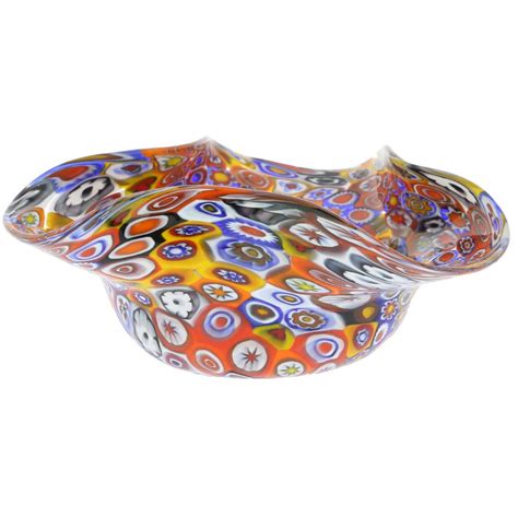 Glassofvenice Murano Glass Millefiori Decorative Bowl Multicolor 753677705777 Ebay