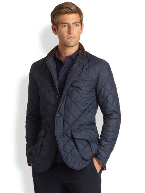 Lyst Polo Ralph Lauren Quilted Sportcoat In Blue For Men