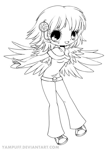 Delilah Chibi Lineart By Yampuff On Deviantart Chibi Coloring Pages