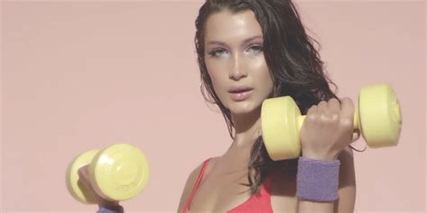 Bella Hadid Is A Sexy 80s Aerobics Instructor In The Love Advent Calendar