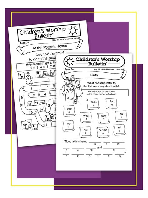 Childrens Worship Bulletins