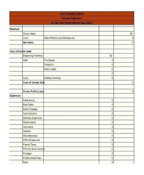 Credit Card Statement Template ~ Excel Templates