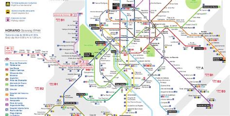 Plano Metro de Madrid Actualizado diciembre Plan de métro Bus touristique Madrid