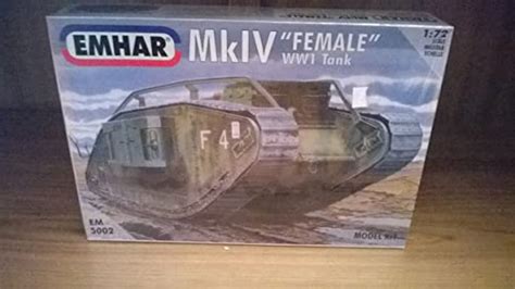 Emhar Ww1 British Mkiv Female Tank 172 Plastic Model Kit Amazon