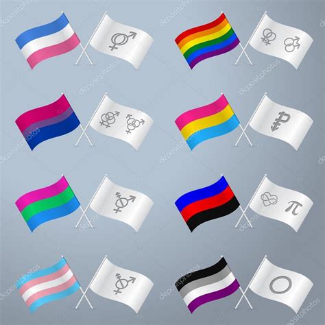 Sexual Orientation Flags And Symbols Stock Vector Image By ©vipervxw