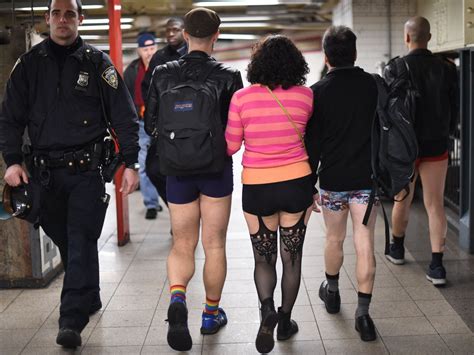 16th annual no pants subway ride kicks off in new york city no pants subway ride new york