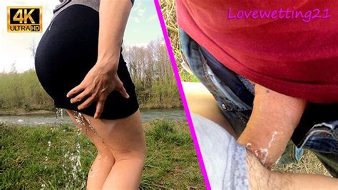 She Purposely Pees In Her Panties Outdoor And It Makes Her Need To Fuck