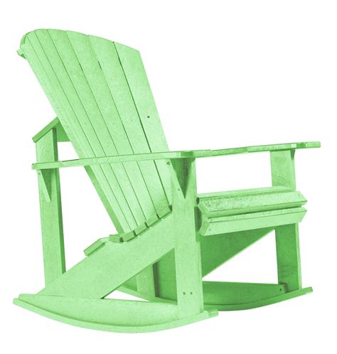 Generations Lime Green Adirondack Rocking Chair From Cr Plastic C04 15